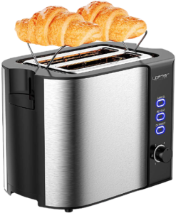2 Slice Toaster LOFTer Stainless Steel Bread Toasters Space Saving Toaster 247x300 