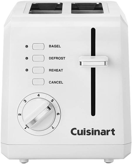 1. Cuisinart CPT-122 2-Slice Compact Plastic Toaster