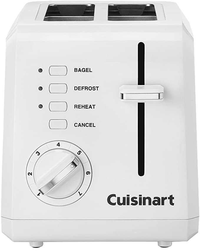 5. Cuisinart CPT-122 2-Slice Compact Plastic Toaster