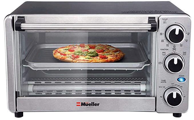 5. Mueller 4-Slice Toaster Oven w/ Convection Function - Best Price Toaster Oven