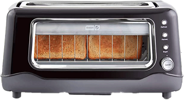 2. Dash Clear View Extra Wide Slot – Single Slice Toaster Small Kitchen