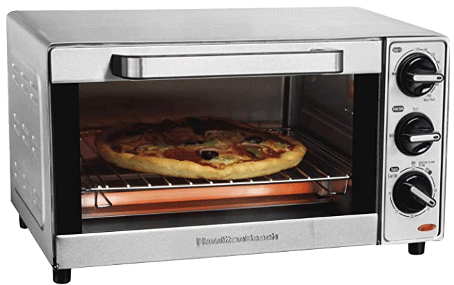 4. Hamilton Beach Stainless Steel Countertop Toaster Oven & Pizza Maker  Top Rated Toaster Ovens