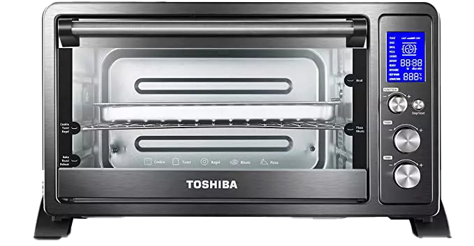 4. Toshiba AC25CEW-BS Digital Toaster Oven