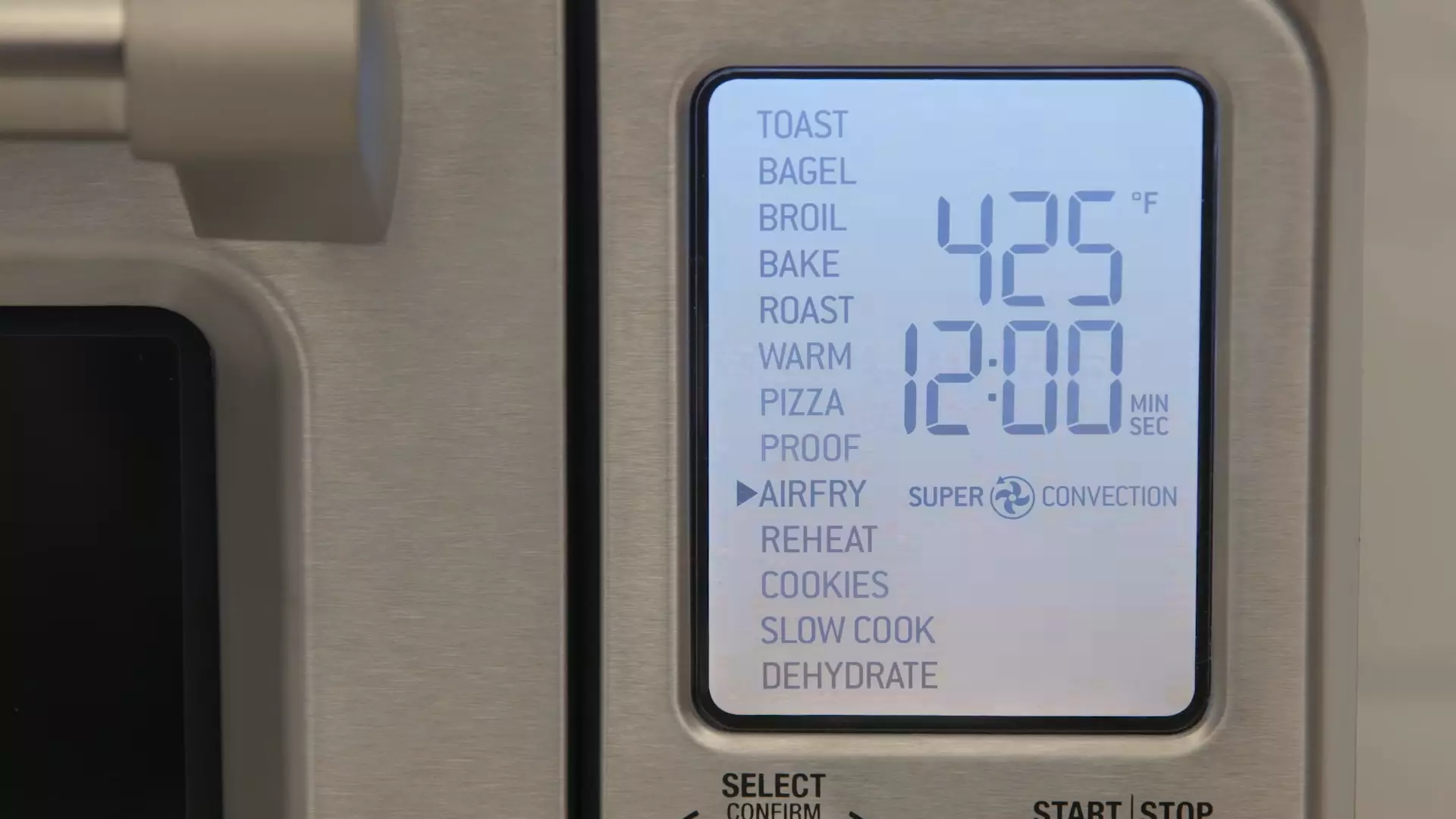 atus light on a Breville smart oven